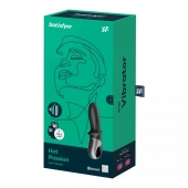 Черный анальный вибратор Hot Passion с функцией нагрева - Satisfyer - в Хабаровске купить с доставкой