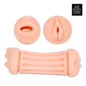 Двусторонний мастурбатор - ротик и вагина - Bior toys - в Хабаровске купить с доставкой