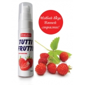 Гель-смазка Tutti-frutti с земляничным вкусом - 30 гр. - Биоритм - купить с доставкой в Хабаровске