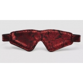 Двусторонняя красно-черная маска на глаза Reversible Faux Leather Blindfold - Fifty Shades of Grey - купить с доставкой в Хабаровске