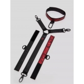 Ошейник с наручниками Reversible Faux Leather Collar and Wrist - Fifty Shades of Grey - купить с доставкой в Хабаровске