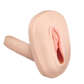 Мастурбатор-вагина с вибрацией и выносным пультом управления REALSTUFF SMOOTH   BALD - Dream Toys - в Хабаровске купить с доставкой