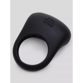 Черное эрекционное виброкольцо Sensation Rechargeable Vibrating Love Ring - Fifty Shades of Grey - в Хабаровске купить с доставкой