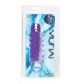 Закрытая фиолетовая насадка с пупырышками SAMURAI PENIS SLEEVE PURPLE - 14,5 см. - NMC - в Хабаровске купить с доставкой