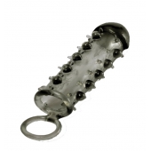 Дымчатая стимулирующая насадка с закрытой головкой SAMURAI PENIS SLEEVE BLACK - 14,5 см. - NMC - в Хабаровске купить с доставкой