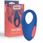 Синее эрекционное кольцо RRRING First Date Cock Ring - FeelzToys - в Хабаровске купить с доставкой