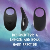 Черное эрекционное виброкольцо Thor Cockring - FeelzToys - в Хабаровске купить с доставкой