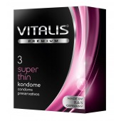 Ультратонкие презервативы VITALIS PREMIUM super thin - 3 шт. - Vitalis - купить с доставкой в Хабаровске