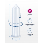 Презервативы MY.SIZE размер 64 - 3 шт. - My.Size - купить с доставкой в Хабаровске