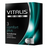 Контурные презервативы VITALIS PREMIUM comfort plus - 3 шт. - Vitalis - купить с доставкой в Хабаровске