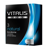Классические презервативы VITALIS PREMIUM natural - 3 шт. - Vitalis - купить с доставкой в Хабаровске