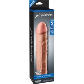Телесная насадка Fantasy X-tensions Perfect 2  Extension - 20,3 см. - Pipedream - в Хабаровске купить с доставкой