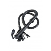 Длинный кожаный кнут с хлопушками на конце - ToyFa - купить с доставкой в Хабаровске