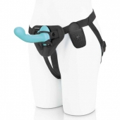 Голубая изогнутая насадка 6in Remote Control Ripple P-Spot G-Spot на черных трусиках - 16 см. - Pegasus - купить с доставкой в Хабаровске