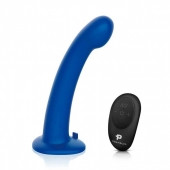 Синяя насадка Remote Control P-Spot G-Spot с черными трусиками - 20 см. - Pegasus - купить с доставкой в Хабаровске