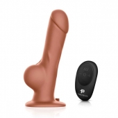 Реалистичный страпон с радиоуправлением Remote Control Realistic - 21 см. - Pegasus - купить с доставкой в Хабаровске