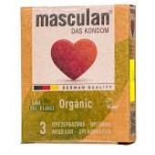 Экологически чистые презервативы Masculan Organic - 3 шт. - Masculan - купить с доставкой в Хабаровске
