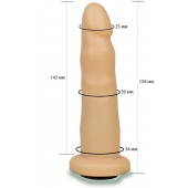 Телесная насадка Harness - 15,8 см. - LOVETOY (А-Полимер) - купить с доставкой в Хабаровске