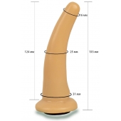 Телесная гладкая насадка Harness - 13,3 см. - LOVETOY (А-Полимер) - купить с доставкой в Хабаровске