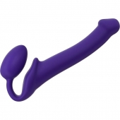 Фиолетовый безремневой страпон Silicone Bendable Strap-On - size M - Strap-on-me - купить с доставкой в Хабаровске