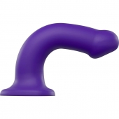 Фиолетовый фаллоимитатор-насадка Strap-On-Me Dildo Dual Density size L - 19 см. - Strap-on-me - купить с доставкой в Хабаровске