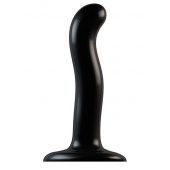 Черный фаллоимитатор-насадка Strap-On-Me P G spot Dildo size S - 16,4 см. - Strap-on-me - купить с доставкой в Хабаровске