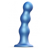 Голубая насадка Strap-On-Me Dildo Plug Balls size S - Strap-on-me - купить с доставкой в Хабаровске