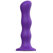 Фиолетовая насадка Strap-On-Me Dildo Geisha Balls size XL - Strap-on-me - купить с доставкой в Хабаровске