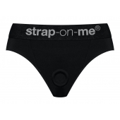 Черные трусики для насадок Heroine Lingerie Harness - size S - Strap-on-me - купить с доставкой в Хабаровске