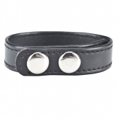 Кольцо на пенис SNAP COCK RING из искусственной кожи на клепках - BlueLine - в Хабаровске купить с доставкой