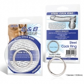 Стальное эрекционное кольцо STEEL COCK RING - 4.5 см. - BlueLine - в Хабаровске купить с доставкой