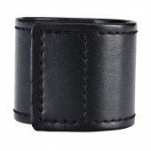 Хомут-утяжка для мошонки из искусственной кожи на липучке VELCRO BALL STRETCHER- 4 см. - BlueLine - в Хабаровске купить с доставкой