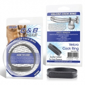 Кольцо на пенис из искусственной кожи на липучке VELCRO COCK RING - 5 см. - BlueLine - в Хабаровске купить с доставкой
