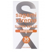 Ультратонкие презервативы Sagami Xtreme Superthin - 36 шт. - Sagami - купить с доставкой в Хабаровске