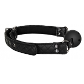 Черный кляп-шарик BALL GAG DIAMOND - Dream Toys - купить с доставкой в Хабаровске