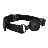 Черный кляп-шарик BALL GAG DIAMOND - Dream Toys - купить с доставкой в Хабаровске