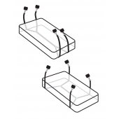 Фиксаторы для кровати WRAPAROUND MATTRESS RESTRAIN - Pipedream - купить с доставкой в Хабаровске