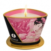 Массажная свеча Rose Petals с ароматом розы - 170 мл. - Shunga - купить с доставкой в Хабаровске