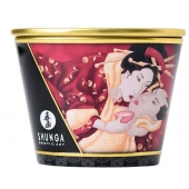 Массажная  свеча Sparkling Strawberry Wine с ароматом клубничного вина - 170 мл. - Shunga - купить с доставкой в Хабаровске
