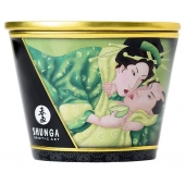 Массажная свеча Exotic Green Tea с ароматом зелёного чая - 170 мл. - Shunga - купить с доставкой в Хабаровске