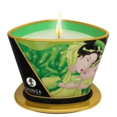 Массажная свеча Exotic Green Tea с ароматом зелёного чая - 170 мл. - Shunga - купить с доставкой в Хабаровске