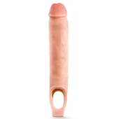 Телесная насадка-удлинитель 11.5 Inch Silicone Cock Sheath Penis Extender - 29,2 см. - Blush Novelties - в Хабаровске купить с доставкой