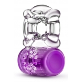 Фиолетовое эрекционное виброкольцо Pleaser Rechargeable C-Ring - Blush Novelties - в Хабаровске купить с доставкой