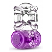 Фиолетовое эрекционное виброкольцо One Night Stand Vibrating C-Ring - Blush Novelties - в Хабаровске купить с доставкой