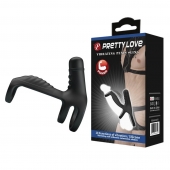Черная вибронасадка на пенис Vibrating Penis Sling - Baile - в Хабаровске купить с доставкой