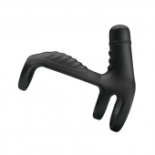 Черная вибронасадка на пенис Vibrating Penis Sling - Baile - в Хабаровске купить с доставкой
