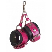 Розово-черный брелок  Наручники - Sitabella - купить с доставкой в Хабаровске