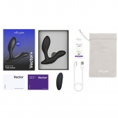 Черный анальный вибратор We-Vibe Vector+ - We-vibe - в Хабаровске купить с доставкой
