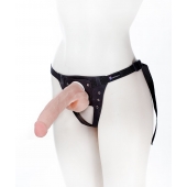 Реалистичный фаллос на поясе Harness - 20,5 см. - LOVETOY (А-Полимер) - купить с доставкой в Хабаровске