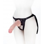 Податливый фаллос на трусиках Harness - 20,5 см. - LOVETOY (А-Полимер) - купить с доставкой в Хабаровске